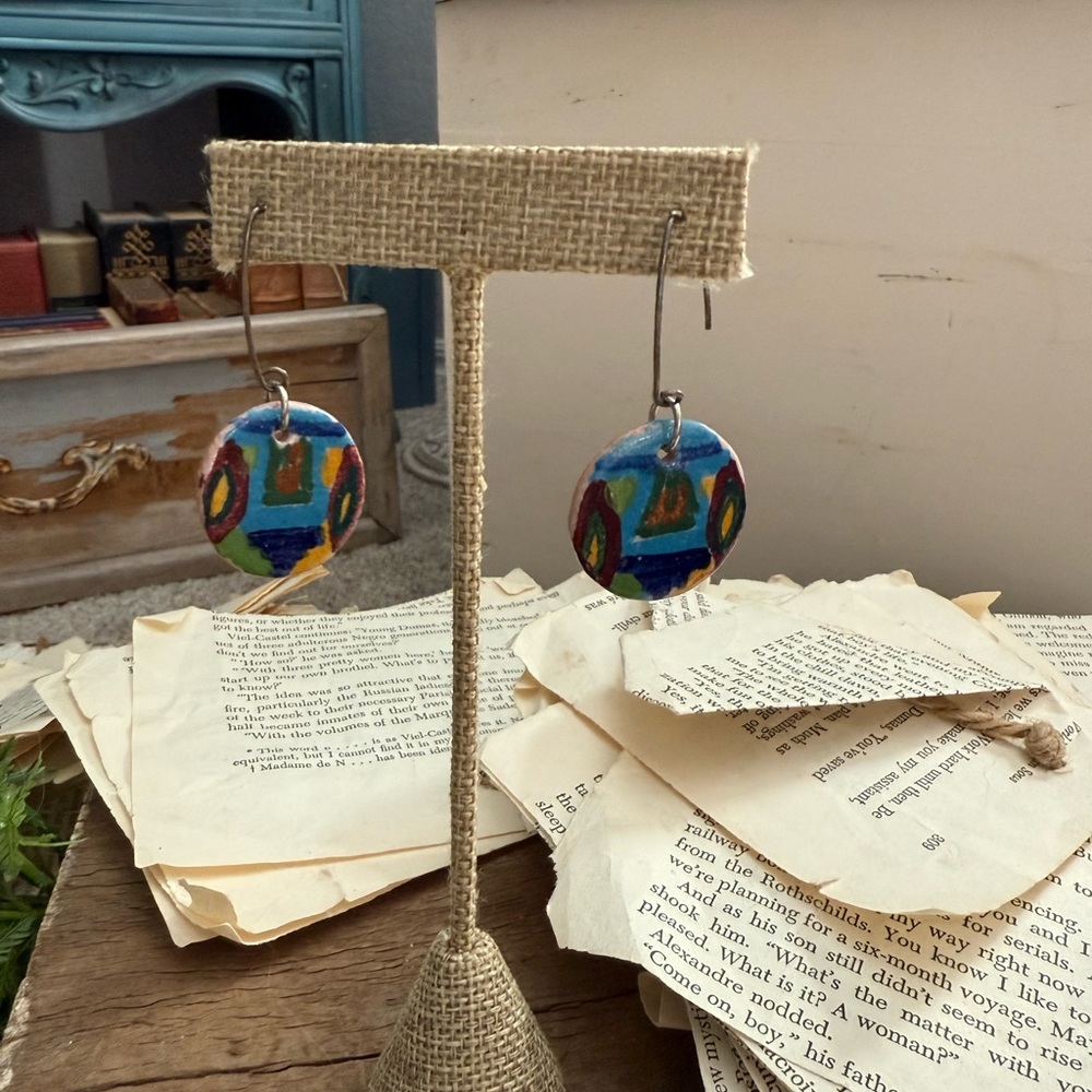 Colorful Geometric Earrings